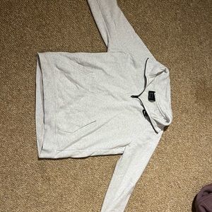 Light Gray/White guarded zip Nike sweater!!!!!!!